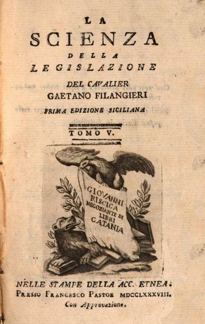 CONOSCERE GAETANO FILANGIERI, IL FILOSOFO  CHE SOGNAVA LA FELICITÀ PER TUTTI GLI UOMINI Un grande illuminista d’avanguardia, moderno, utopista e visionario di dimensione internazionale. Il suo pensiero ha influenzato i Padri della Costituzione americana ma è ignorato dai più e anche alquanto dimenticato