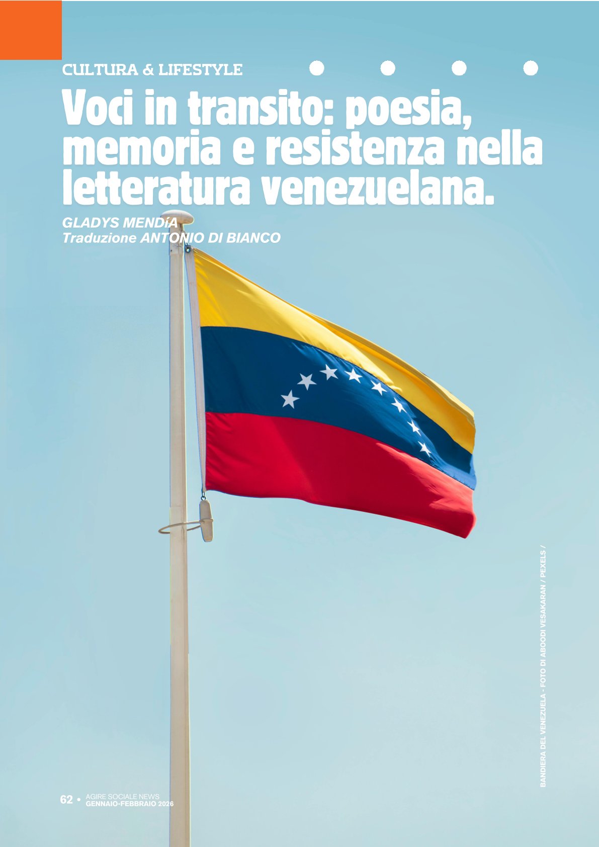 VOCI IN TRANSITO: POESIA, MEMORIA E RESISTENZA NELLA LETTERATURA VENEZUELANA
