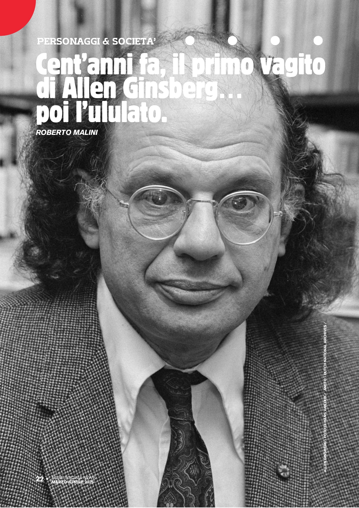 CENT’ANNI FA, IL PRIMO VAGITO DI ALLEN GINSBERG… POI L’ULULATO