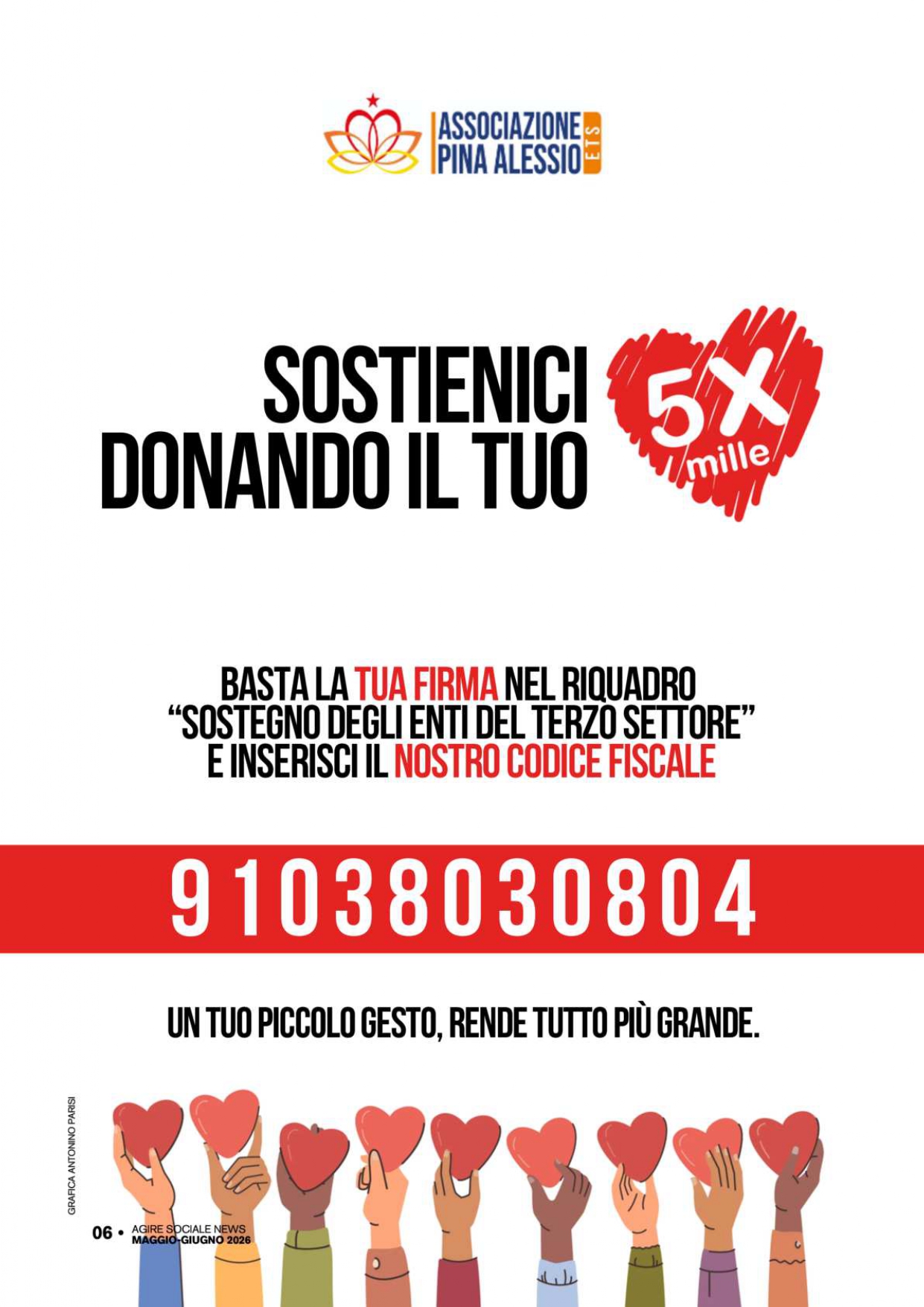 DONA IL TUO 5X1000 SOSTIENI LA CULTURA, GIOVANE, LIBERA E INDIPENDENTE
